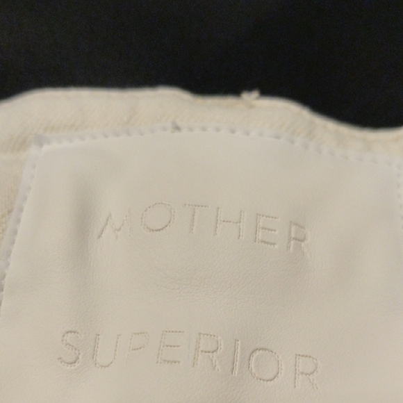 MOTHER. Women's White Frayed Hem Pants - Picture 7 of 16